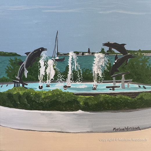 Bayfront Park Dolphin Fountain